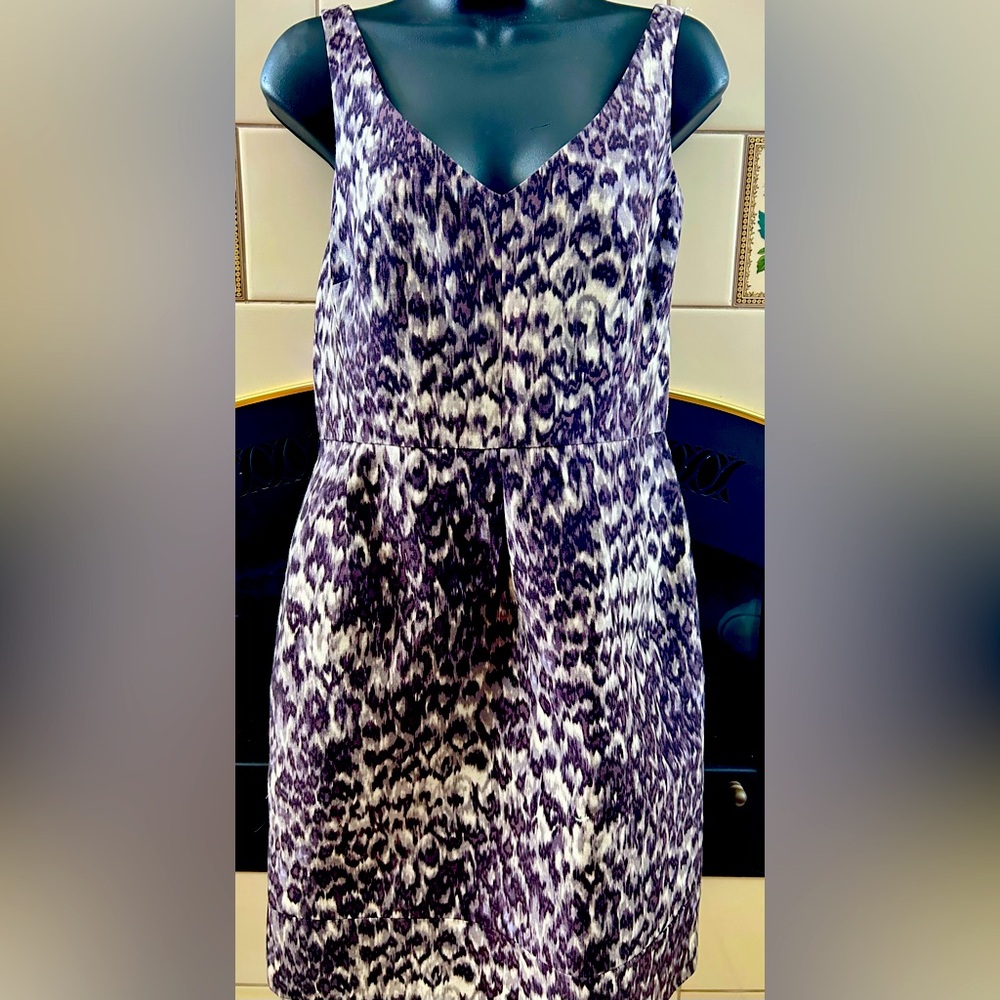 JCREW Animal Print Dress size 8